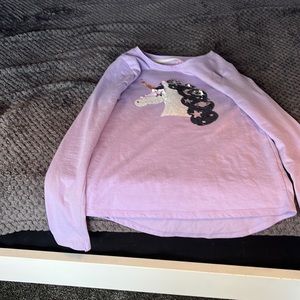 Unicorn long sleeve and purple